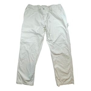 Birdwell Beach Britches Pants Mens 42 White Cotton Surf Workwear Utility USA
